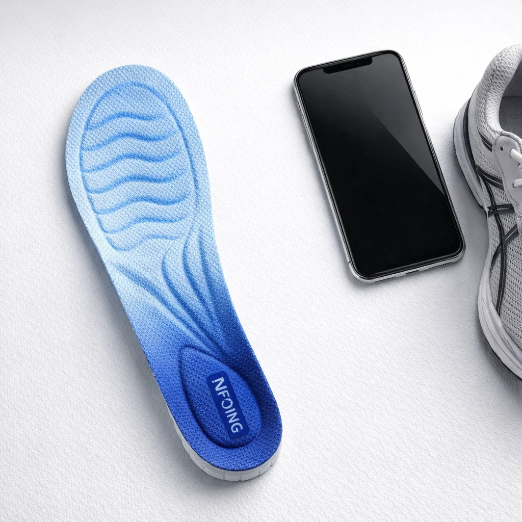 Støtdempende innleggssåler til treningssko - scale view