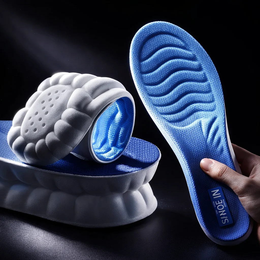 Støtdempende innleggssåler til treningssko - studio view